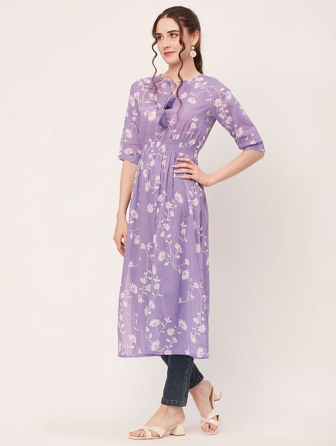 women printed straight top - 20508898 -  Standard Image - 1