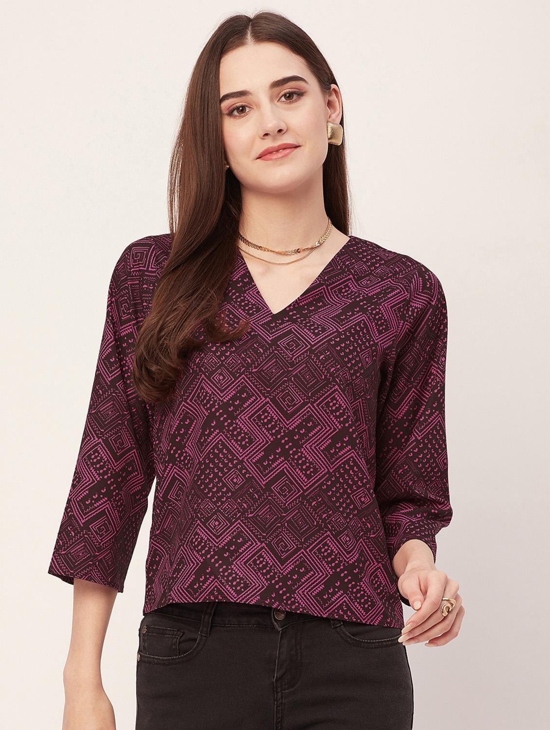 women printed regular top - 20508909 -  Zoom Image - 0