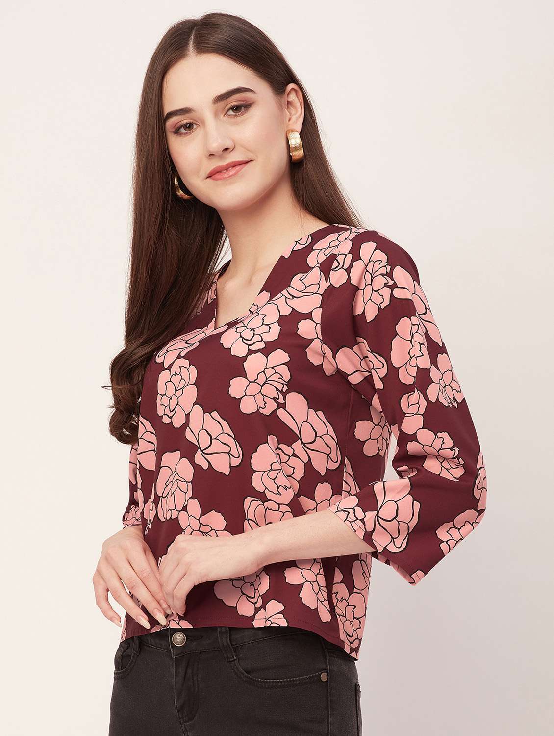 women printed regular top - 20508912 -  Standard Image - 1
