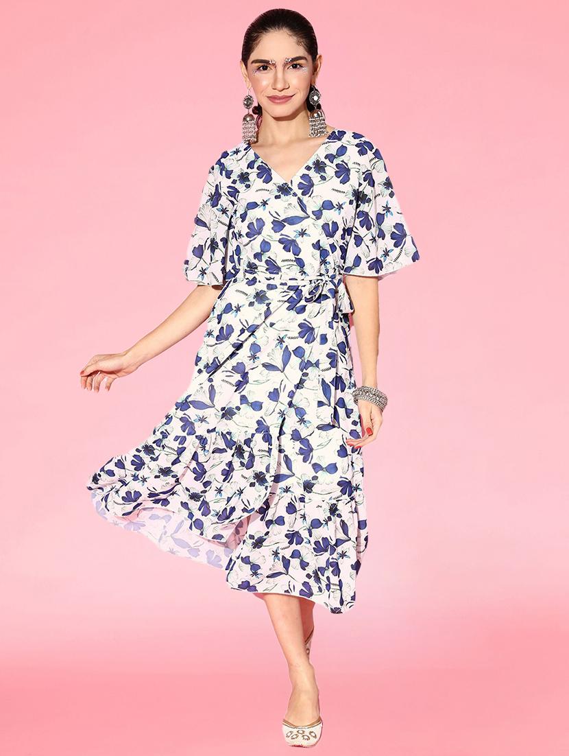 women printed a-line dress - 20509123 - Zoom Image - 0