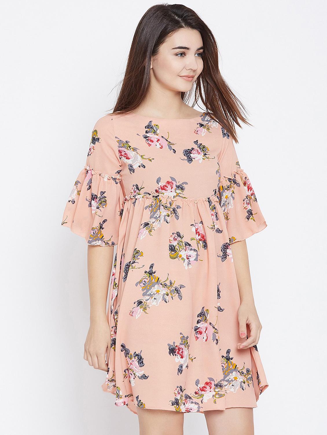 women printed flared dress - 20509148 - Zoom Image - 0