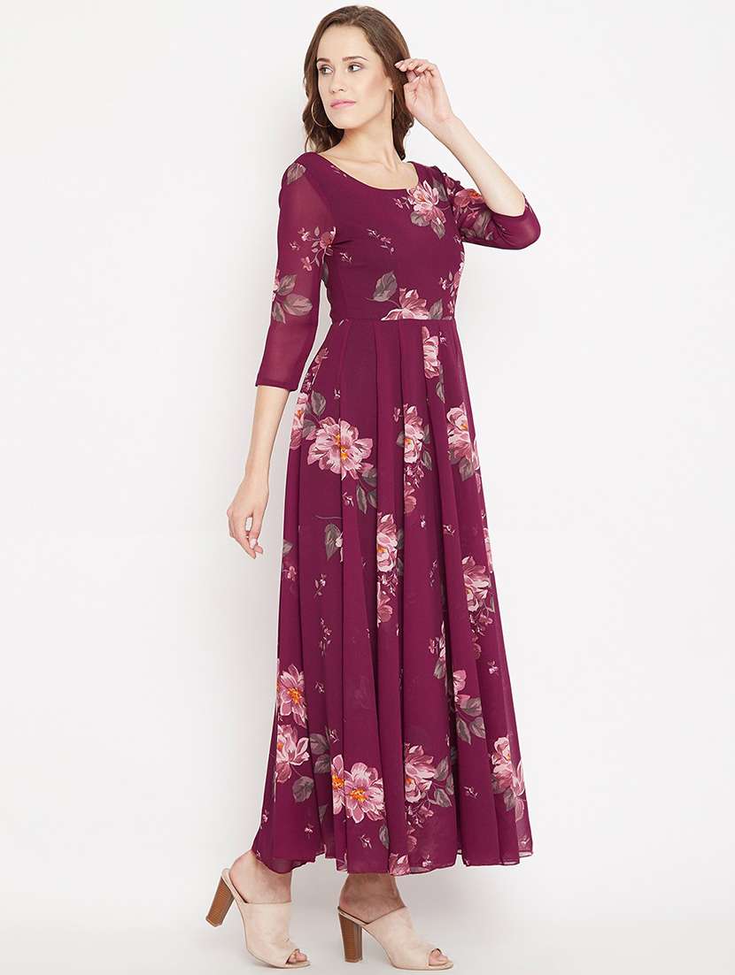 women printed maxi dress - 20509158 -  Standard Image - 1