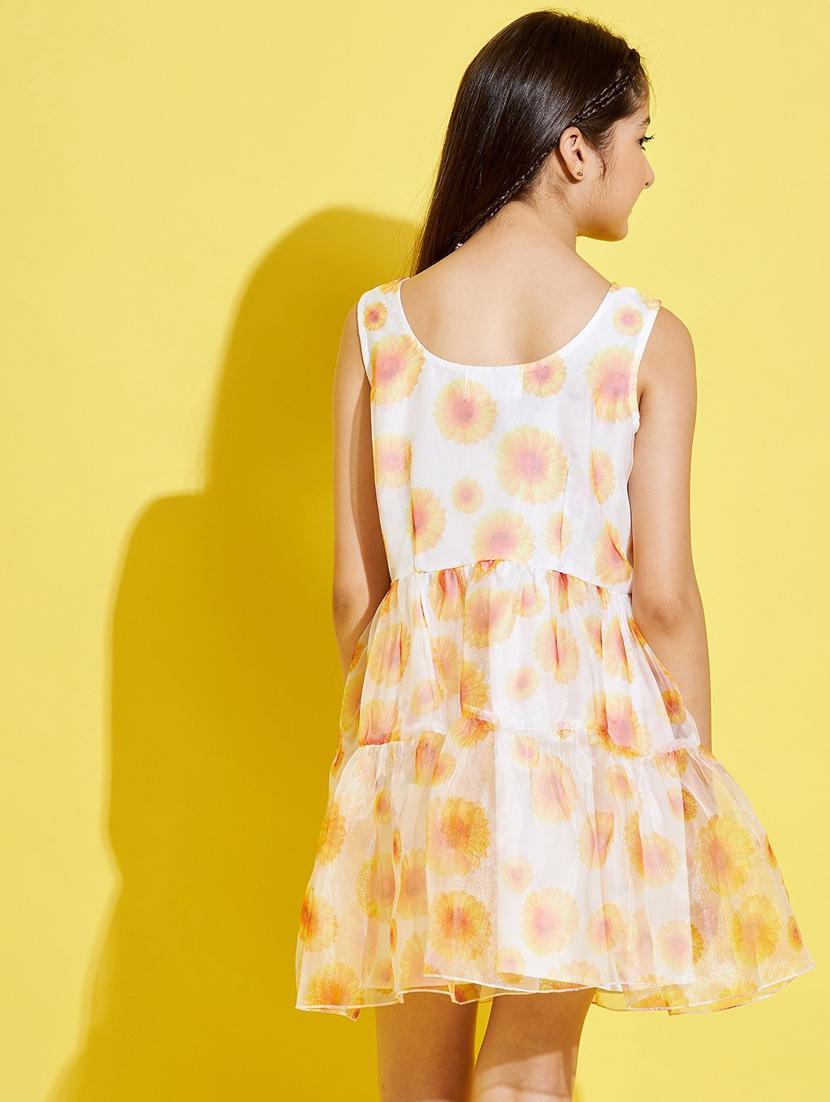 girls round neck sleeveless frock - 20509167 -  Standard Image - 1