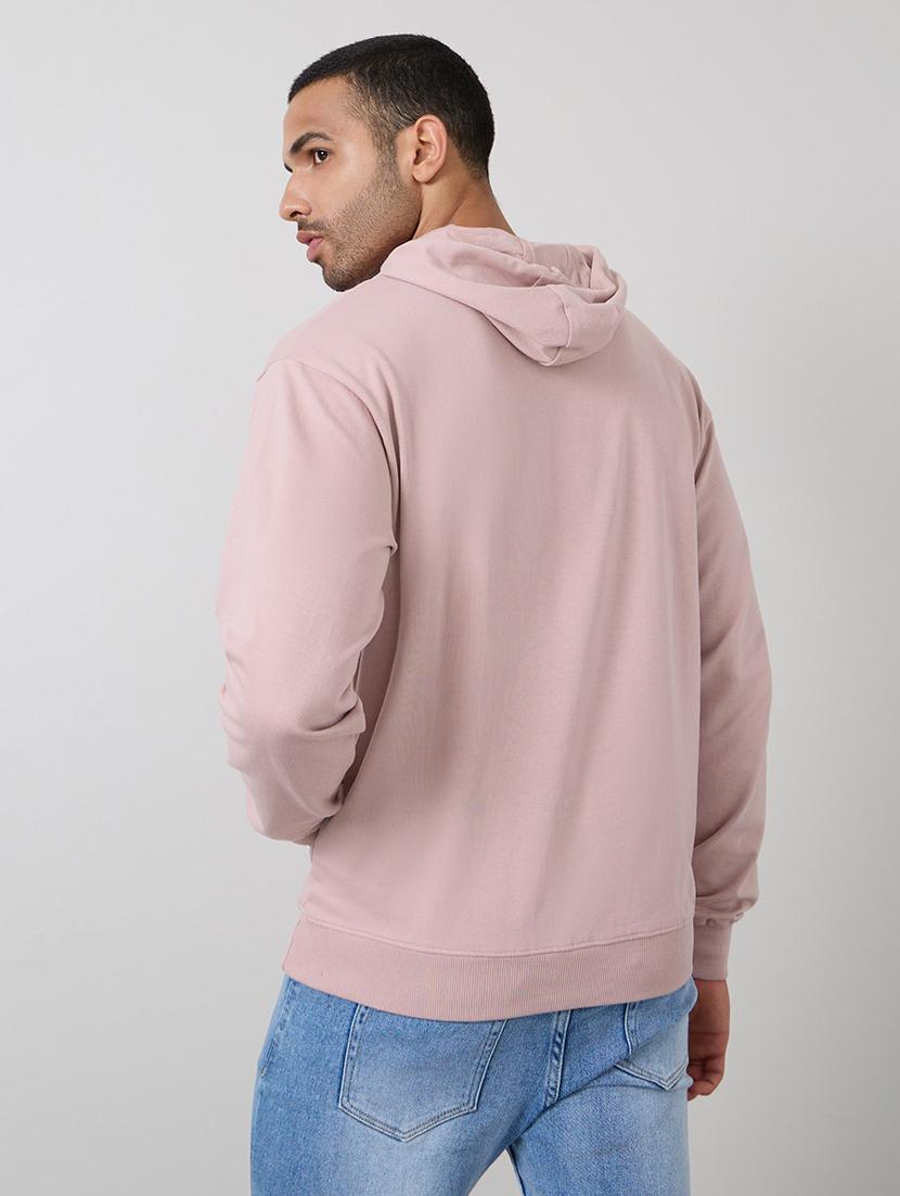 men pink cotton regular sweatshirt - 20509358 - Standard Image - 1