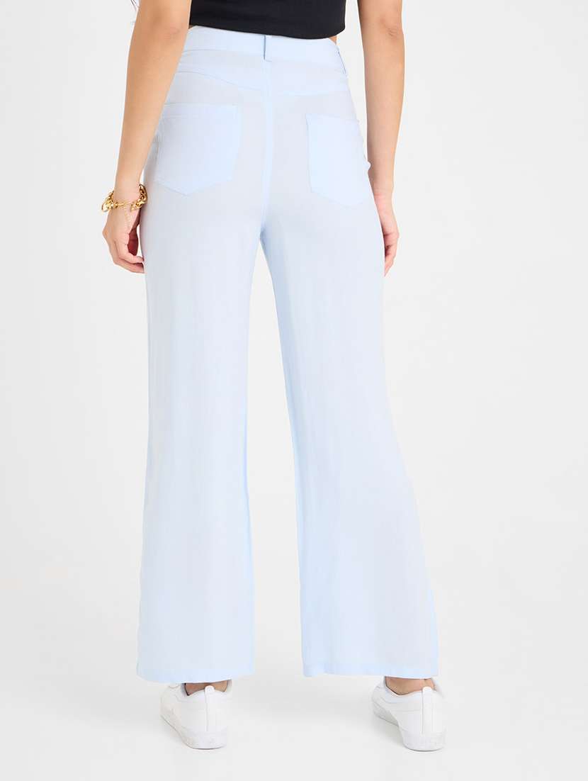 women flat front trouser - 20509480 -  Standard Image - 1
