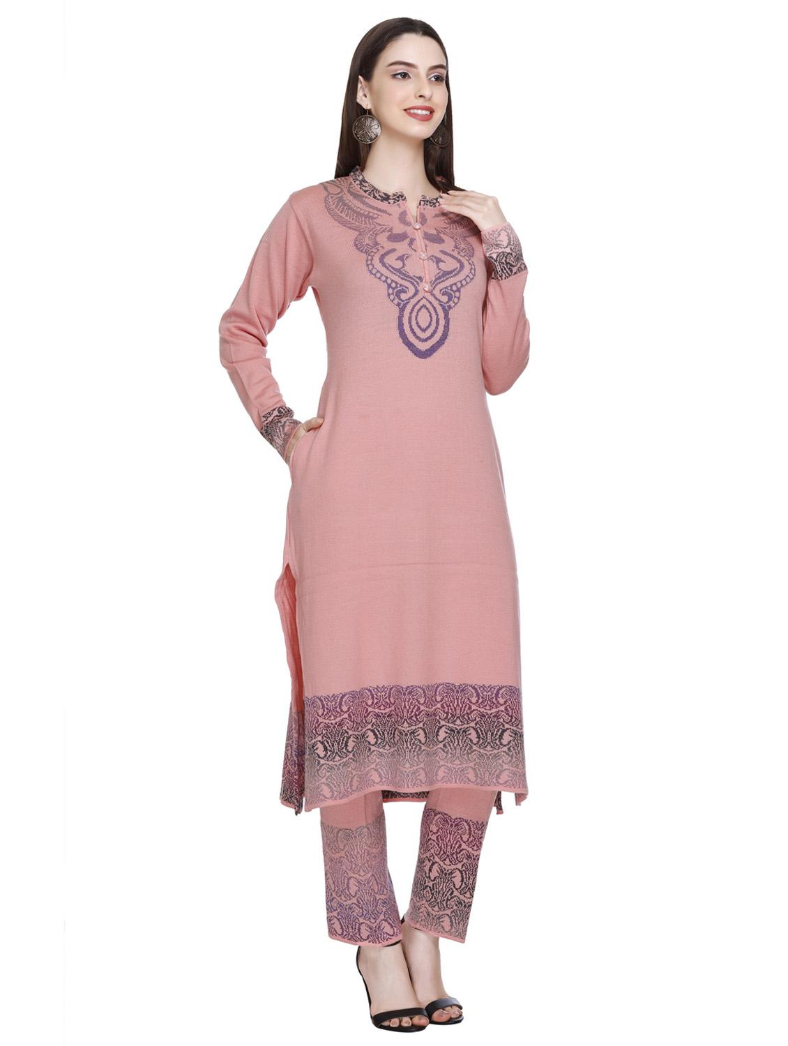 women self design wool suit set with dupatta - 20509513 - Standard Image - 1