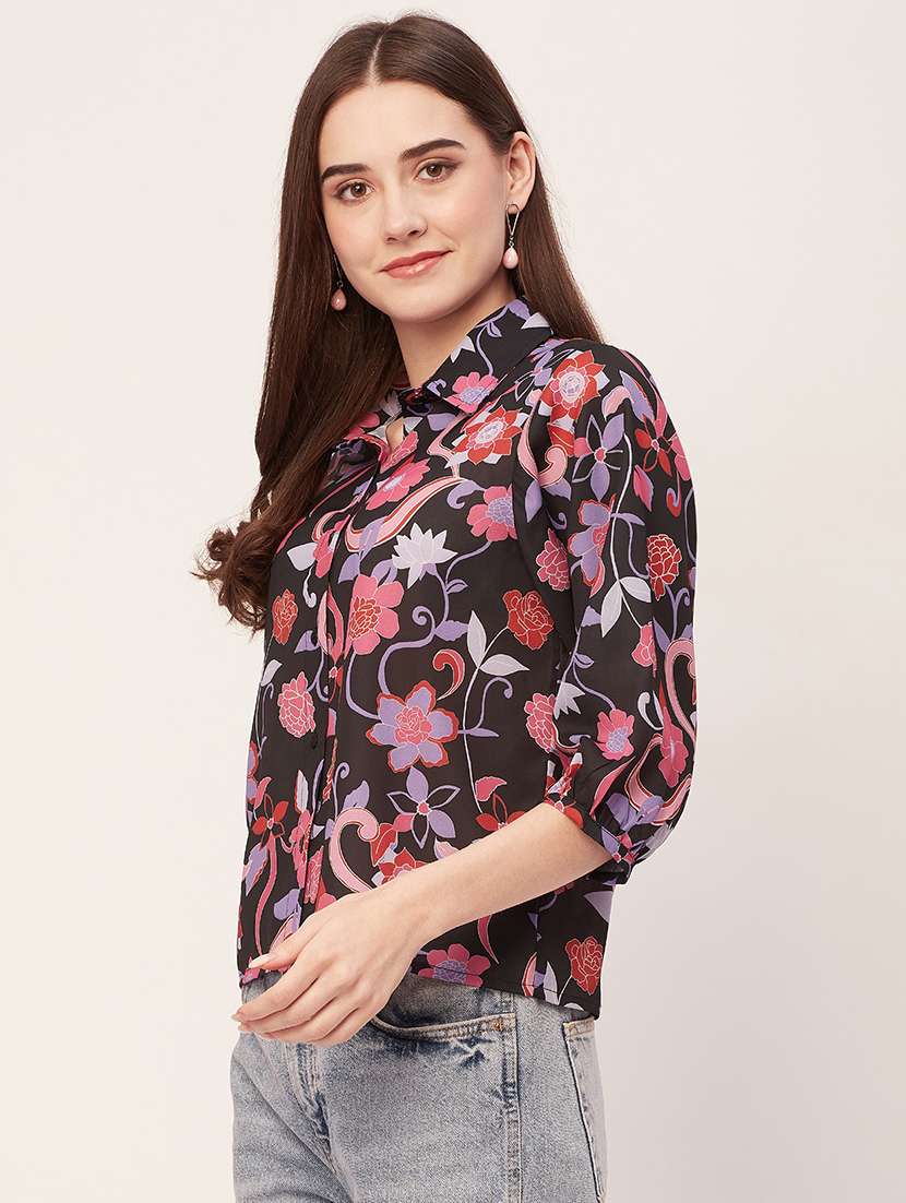 women printed regular shirt - 20509535 -  Standard Image - 1