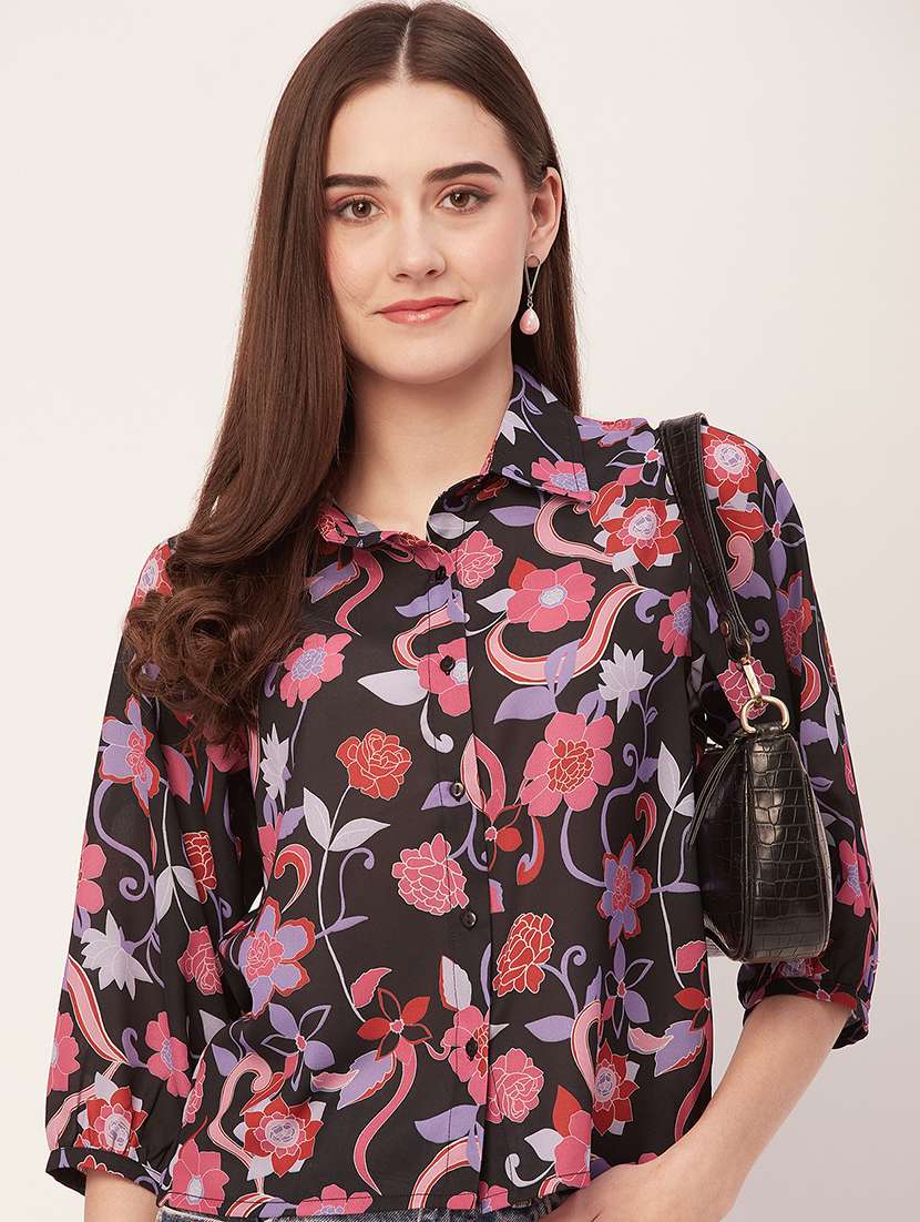 women printed regular shirt - 20509535 -  Standard Image - 4