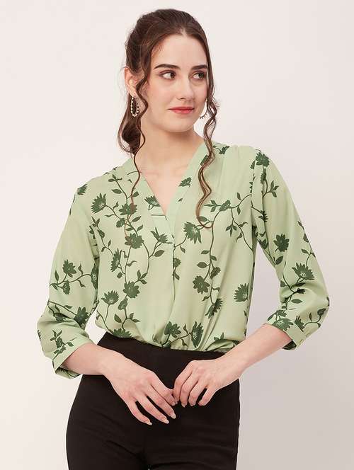 women printed regular shirt - 20509540 -  Standard Image - 0