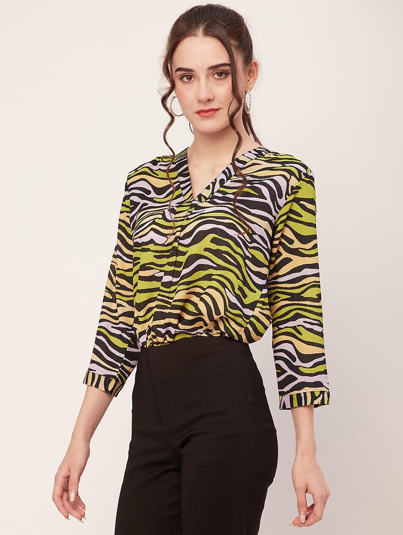women printed regular shirt - 20509543 - Standard Image - 1