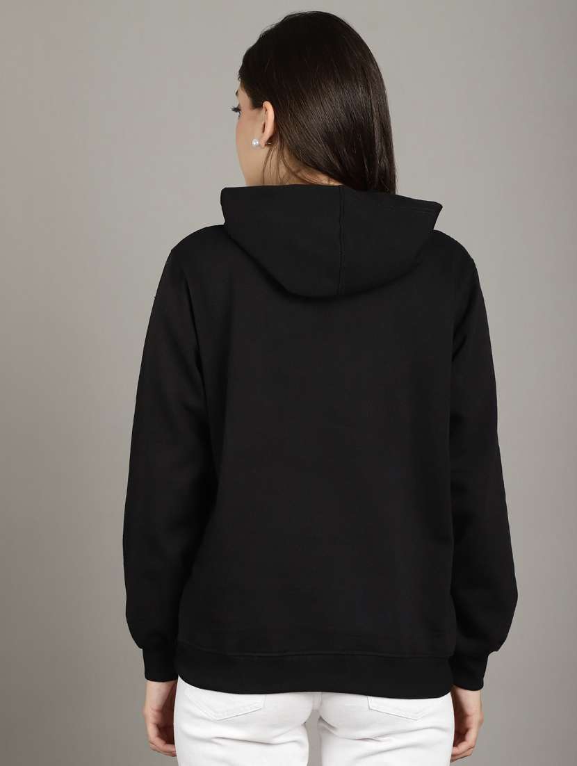 women black fleece hoodie - 20509549 -  Standard Image - 4