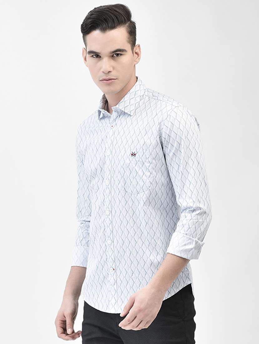 light blue cotton casual shirt - 20509700 -  Standard Image - 1