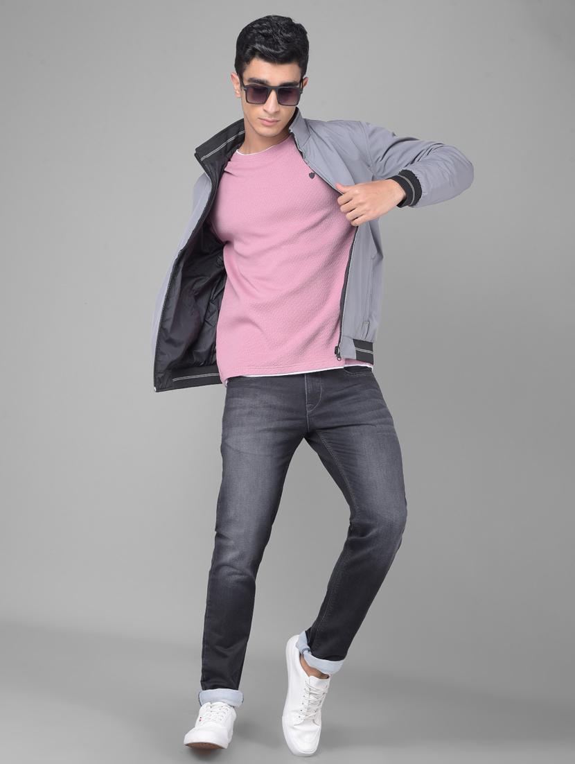 men mauve solid regular pullover - 20509811 - Standard Image - 4