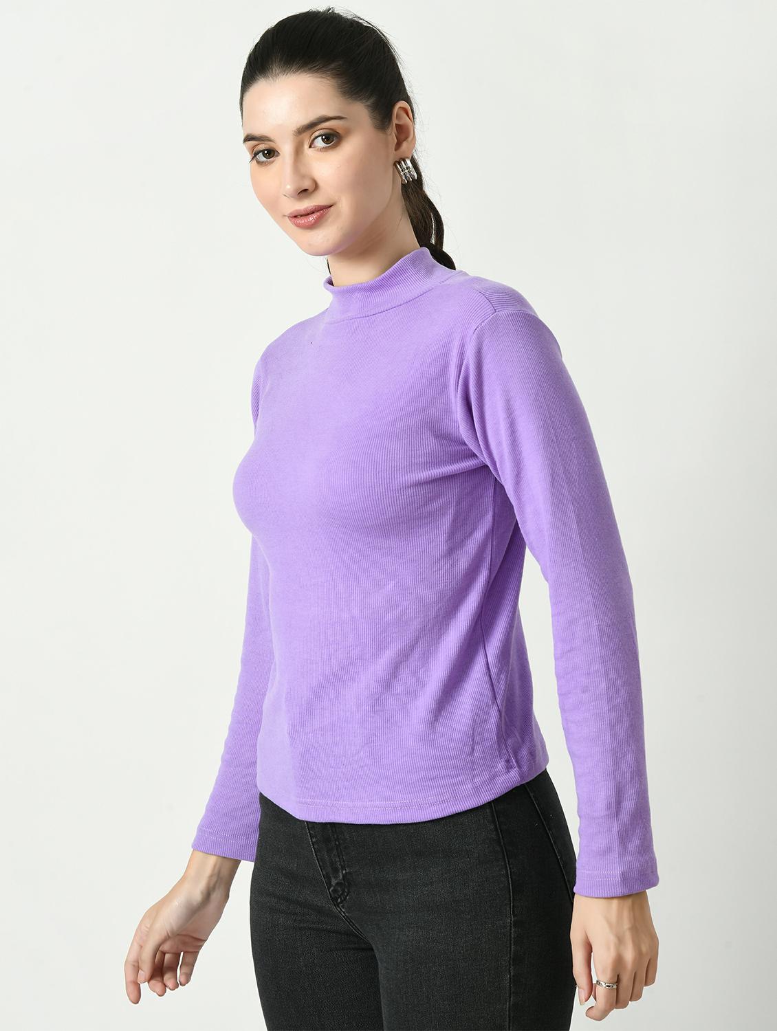 women solid long sleeves top - 20510592 - Standard Image - 1