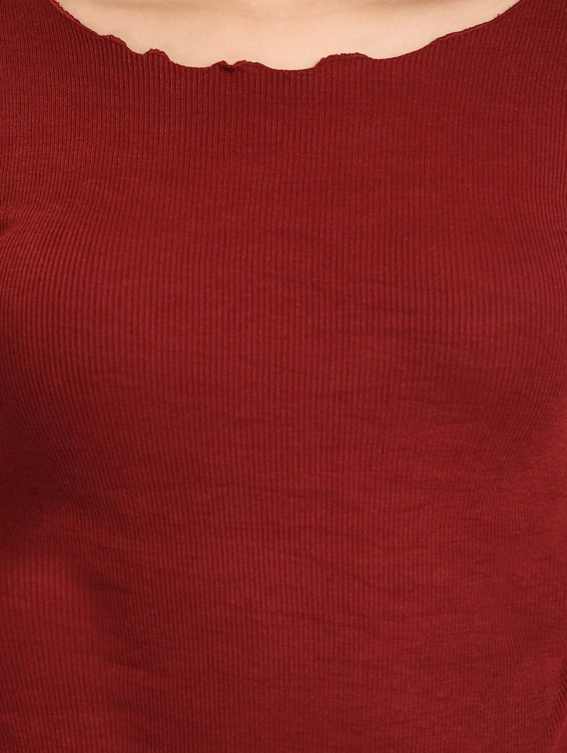 women solid short sleeves top - 20510698 - Standard Image - 4