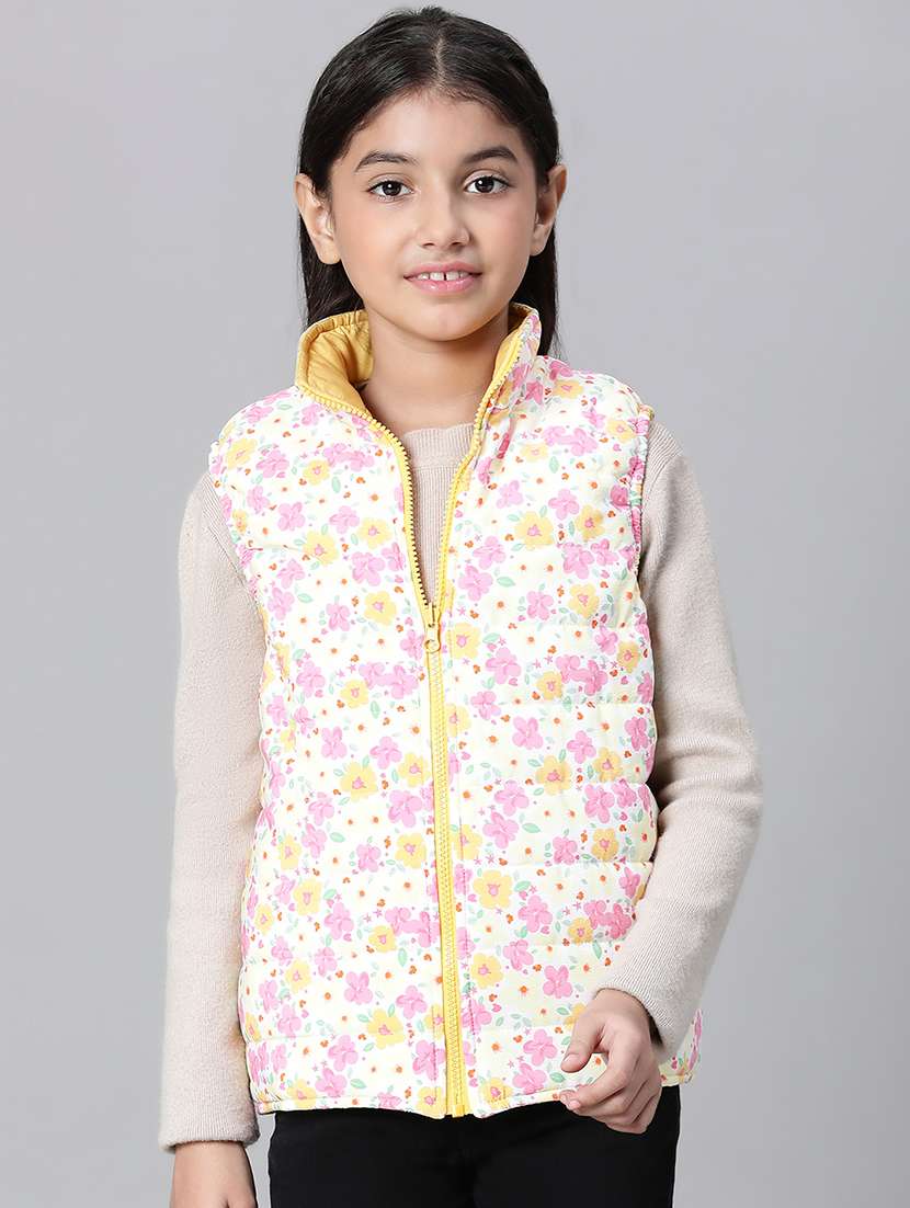 girl sleeveless bomber jacket - 20511239 - Standard Image - 1