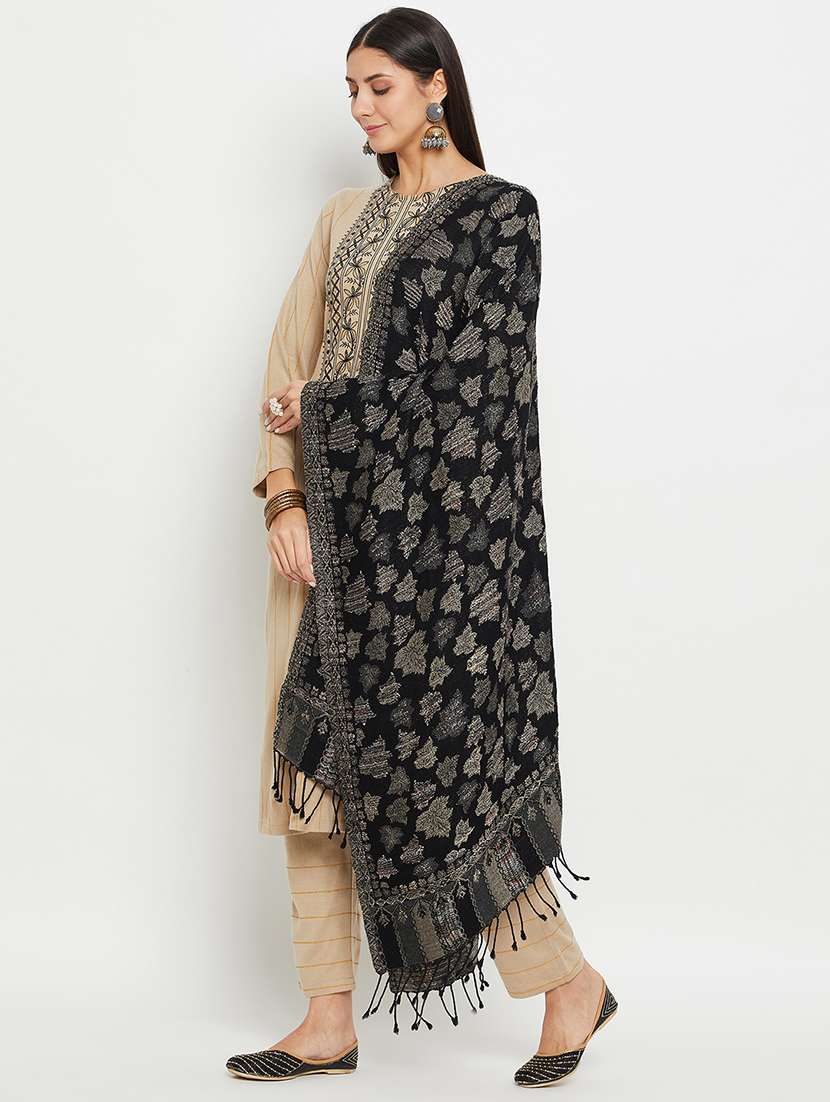 women self design long sleeve woollen suit set - 20511522 -  Standard Image - 1