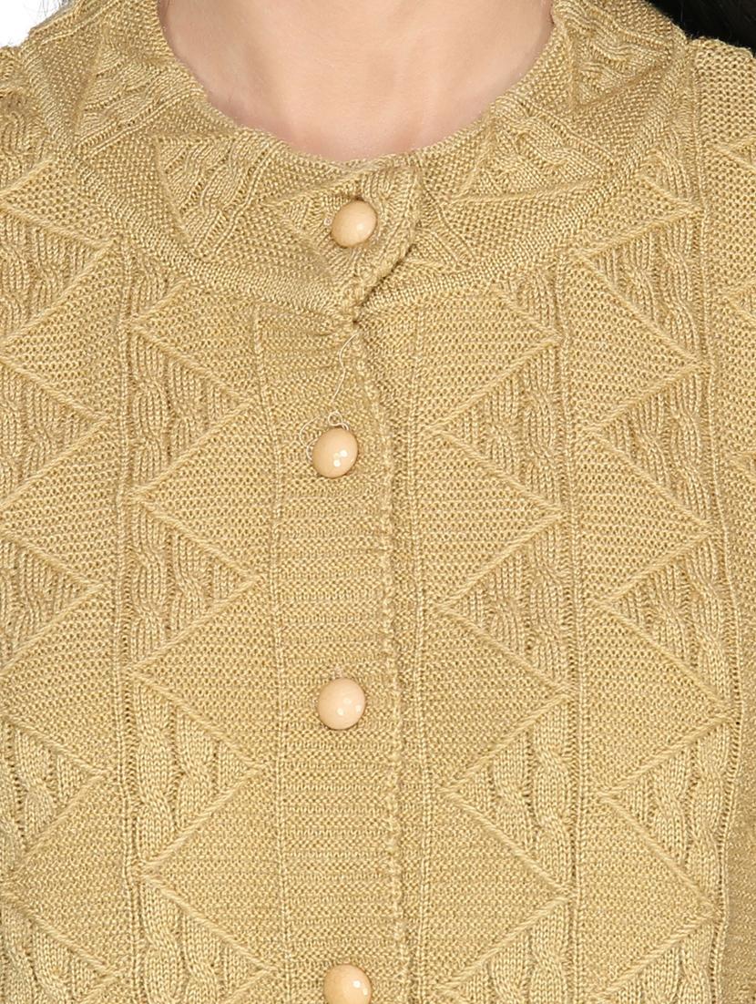 women beige long sleeves cardigans - 20511769 - Standard Image - 4