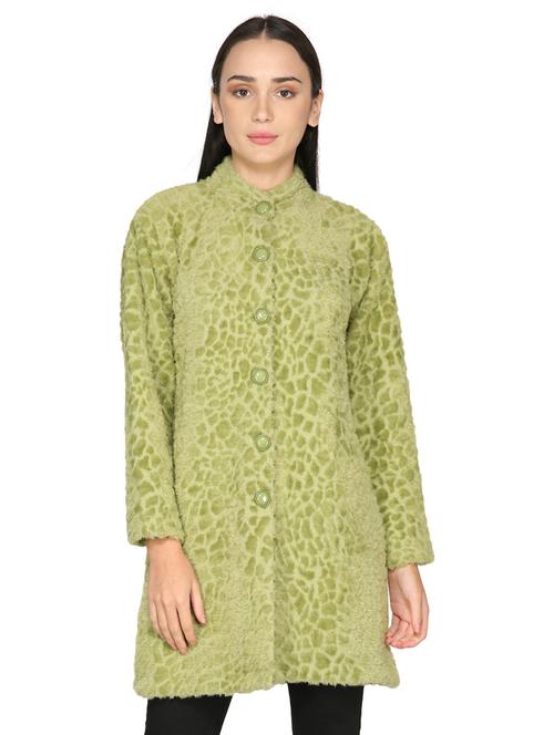 women green full sleeves coat - 20511771 - Standard Image - 0
