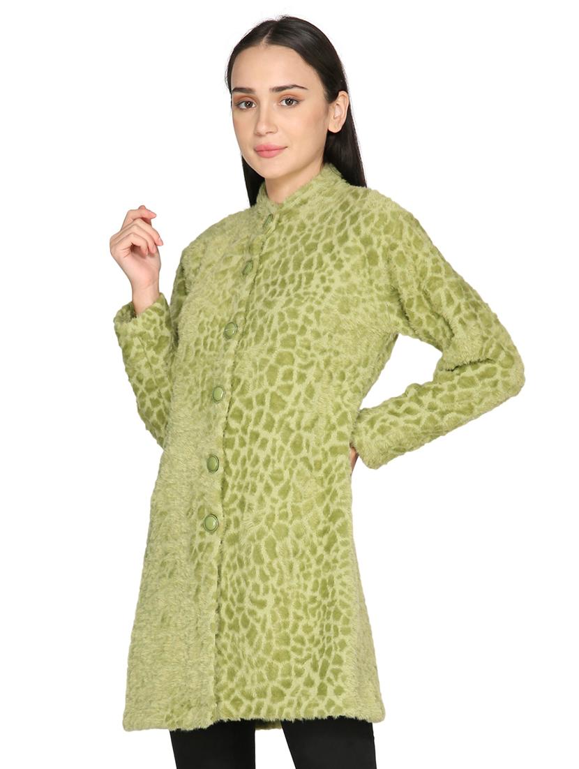 women green full sleeves coat - 20511771 - Standard Image - 1