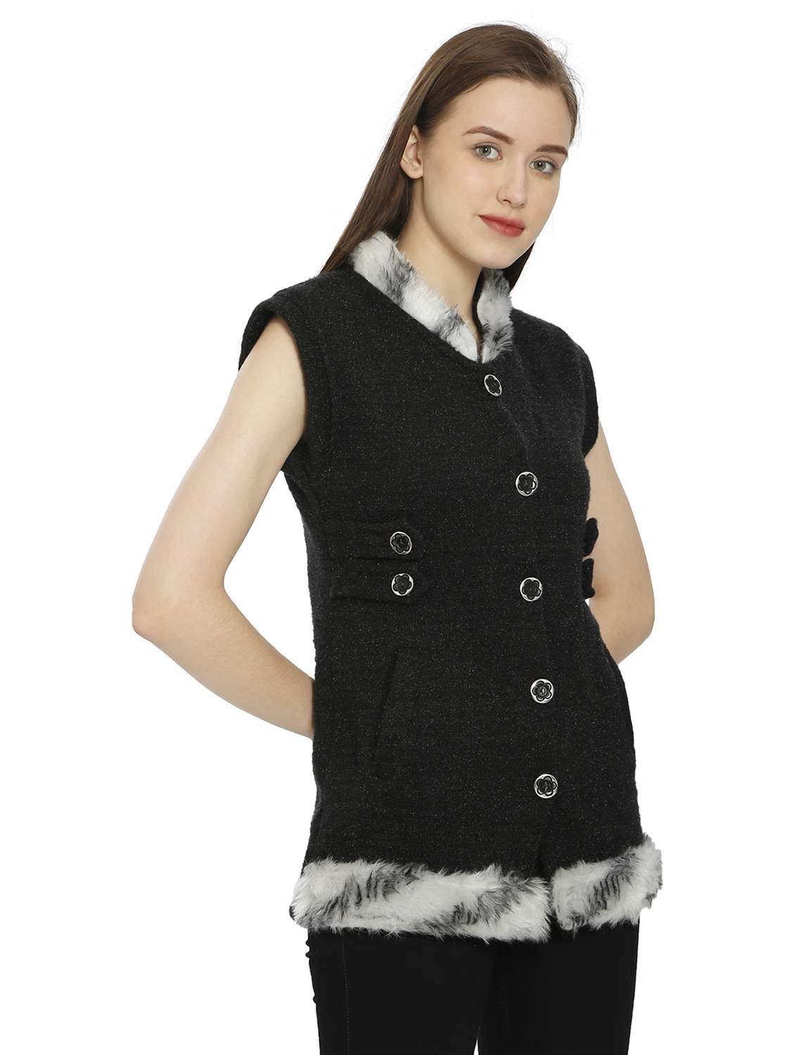 women woollen cardigan - 20512201 -  Standard Image - 1