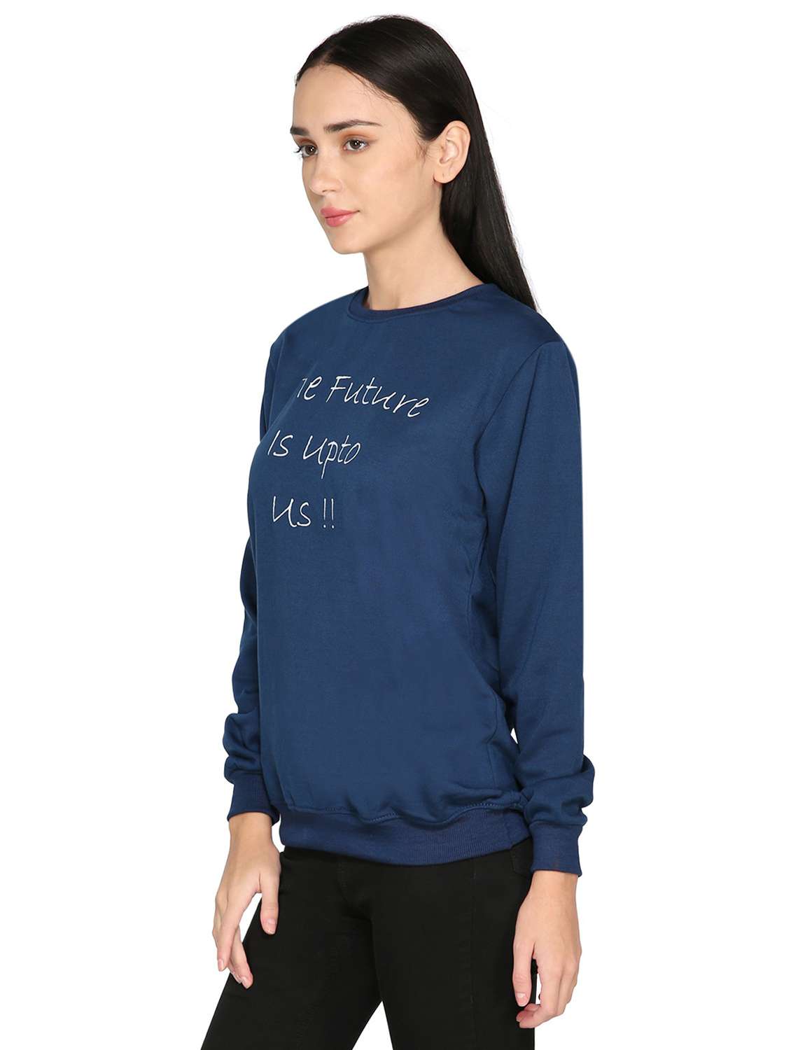 women typographic sweatshirt - 20512215 - Standard Image - 1