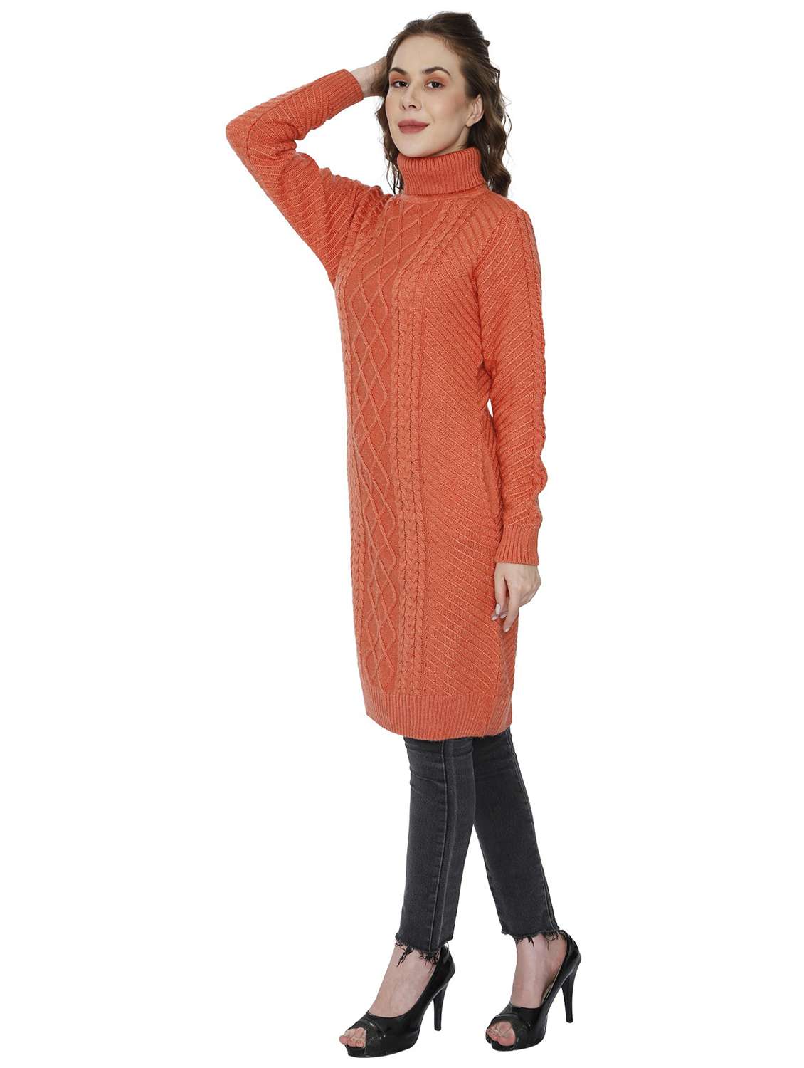women knitted dress - 20512272 - Standard Image - 1