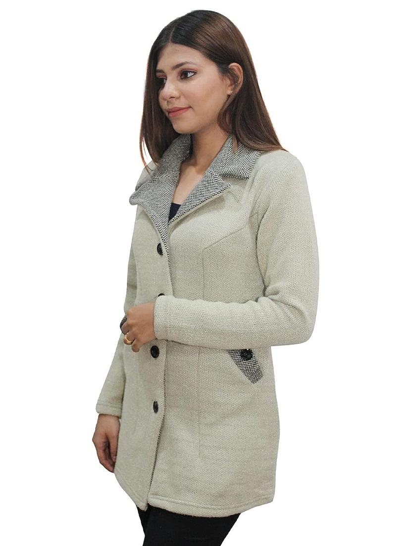 women self design full sleeve coatigan - 20512273 - Standard Image - 1