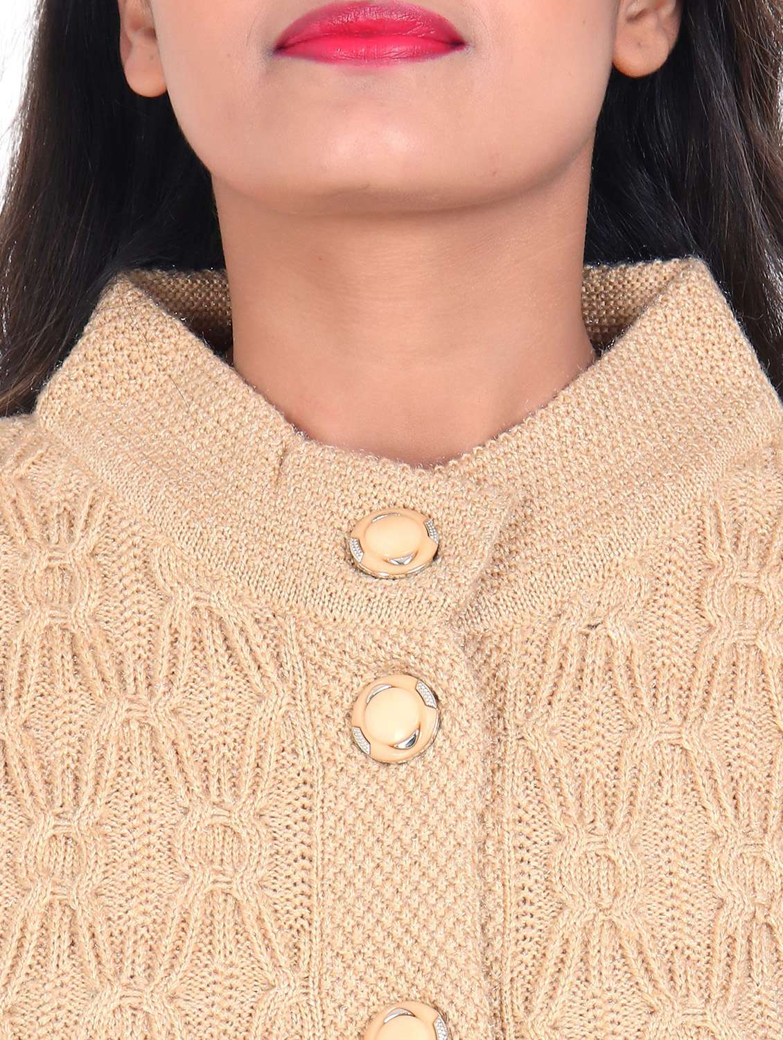 women self design woollen cardigan - 20512277 - Standard Image - 4