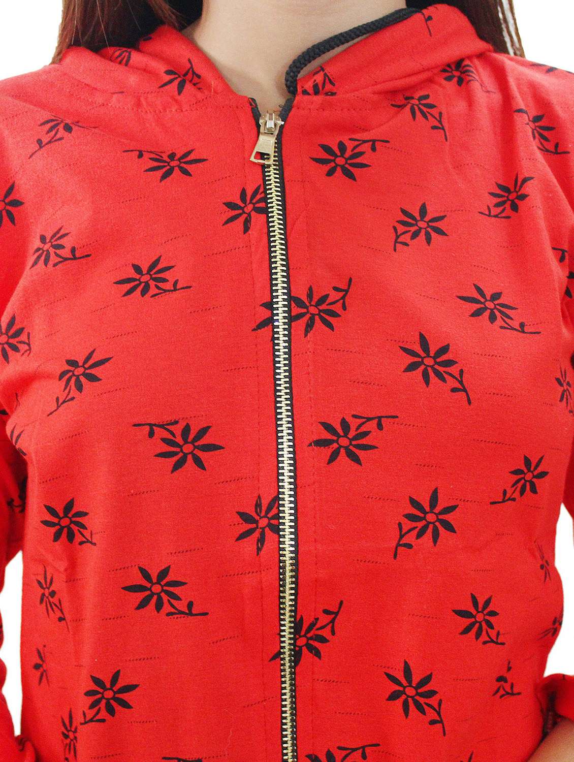 red printed hooded sweatshirt - 20512416 -  Standard Image - 4