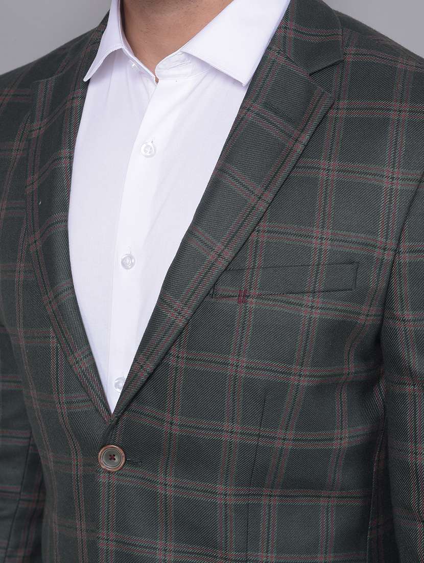 men checked single breasted casual blazer - 20512643 -  Standard Image - 6
