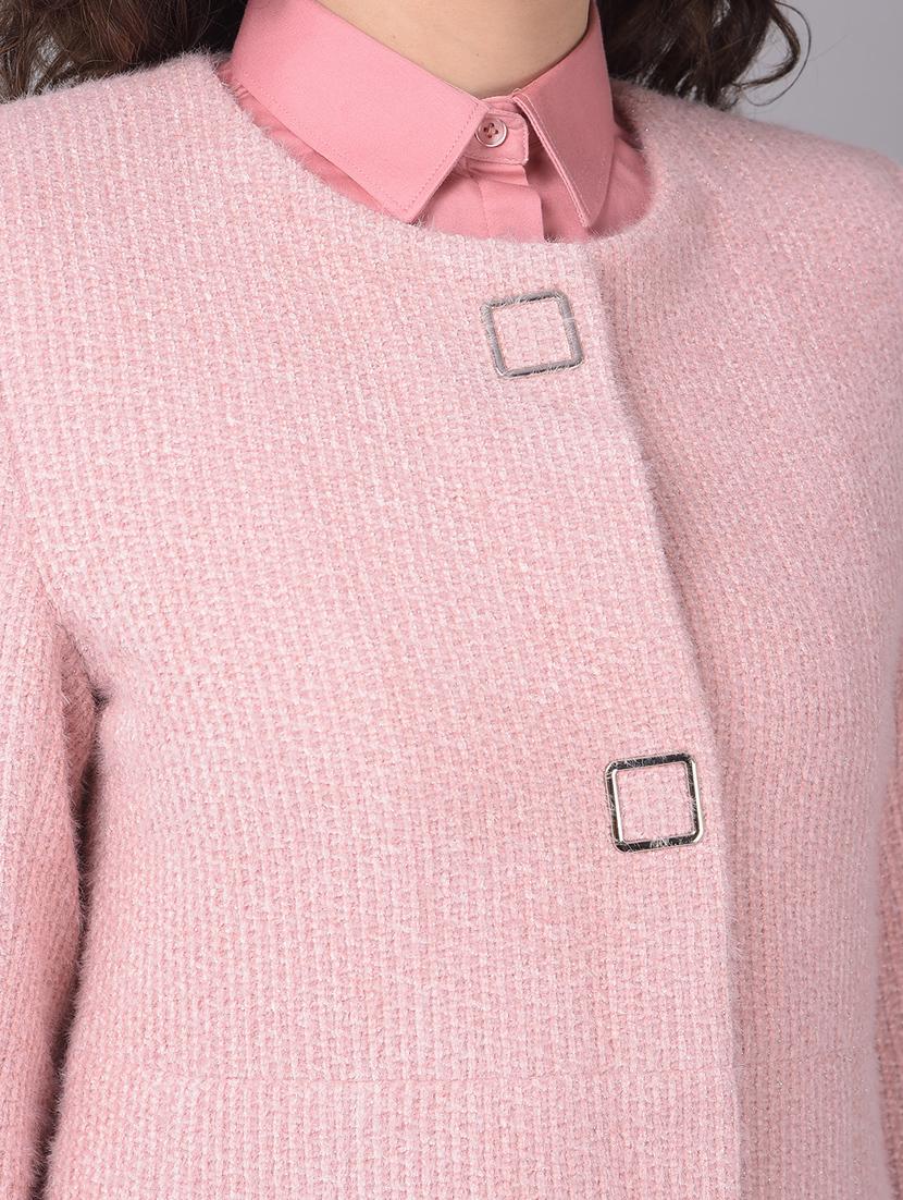pink solids full sleeves overcoat - 20512715 - Standard Image - 6