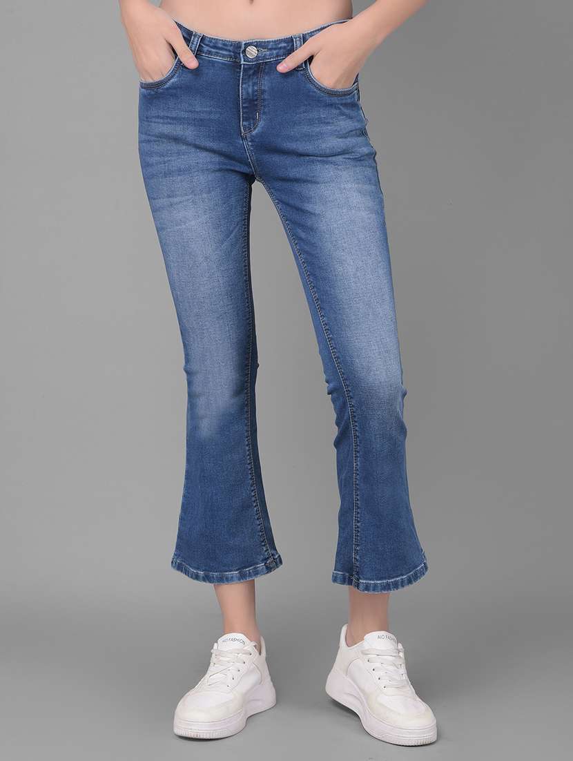 women's plain bootcut jeans