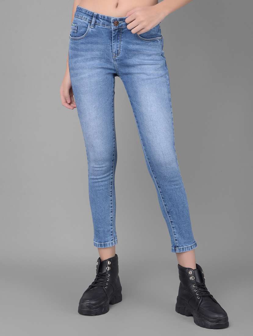 women's plain slim fit jeans