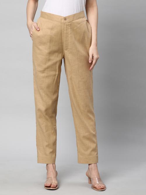women solid cigarette pant - 20512829 - Standard Image - 0
