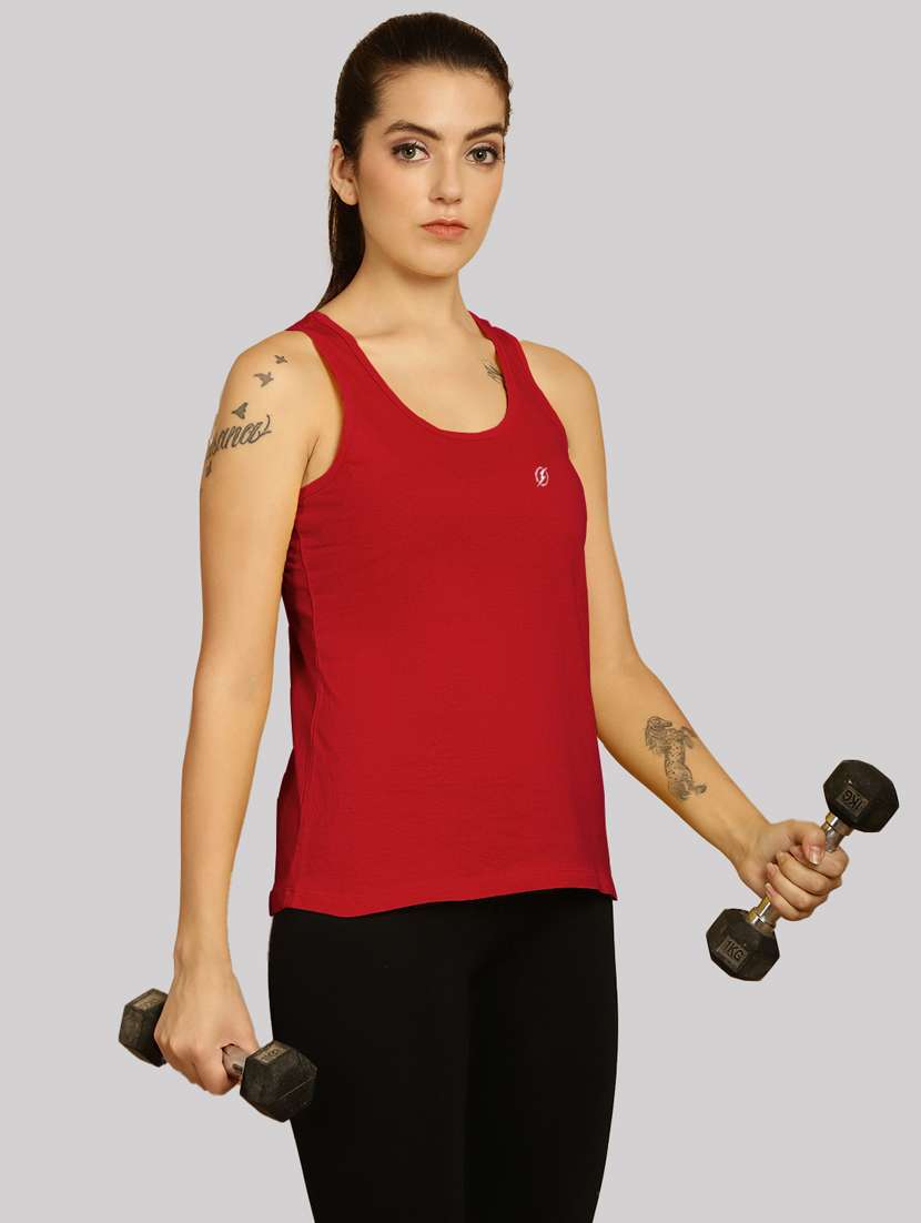 women solid tank top - 20517582 - Standard Image - 1