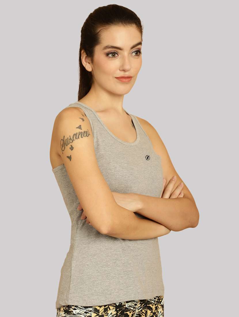 women solid tank top - 20517583 -  Standard Image - 1