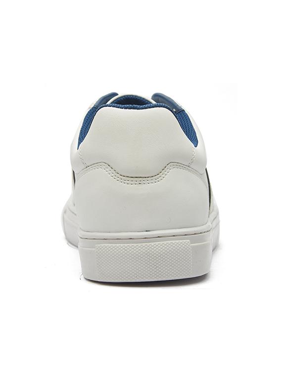 white mesh & synthetic lace up sneakers - 20519477 - Standard Image - 1