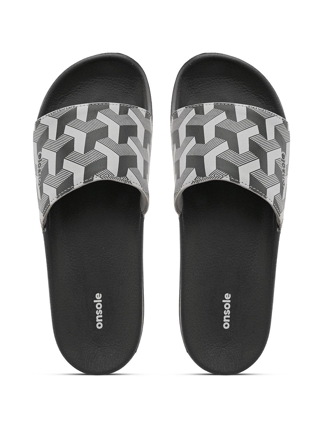 men printed grey slip on flip flop - 20519848 - Zoom Image - 0