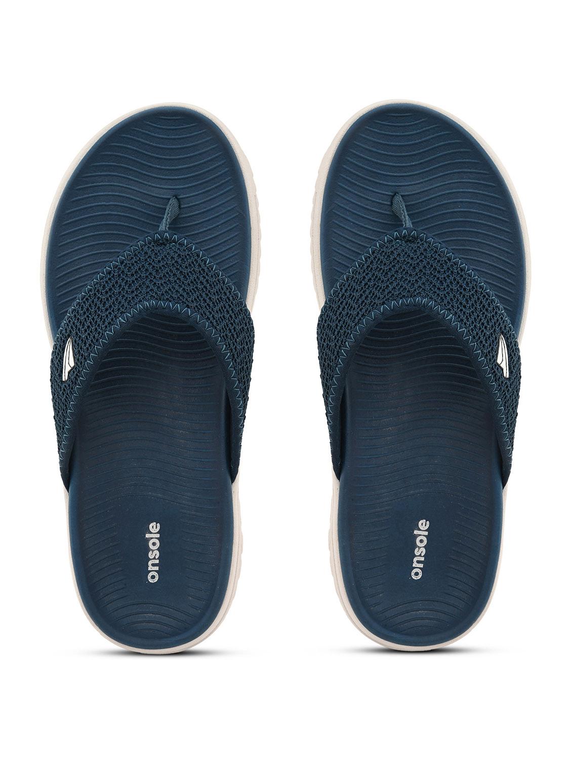 men solid teal slip on slipper - 20519878 - Zoom Image - 0