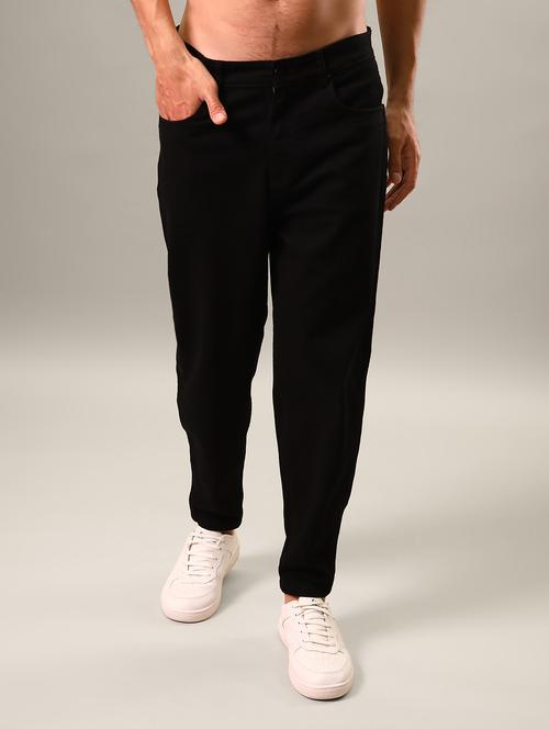 mens baggy plain jeans - 20519939 - Standard Image - 0