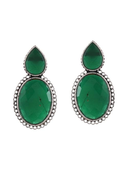 green brass drop earring - 20520278 -  Standard Image - 0