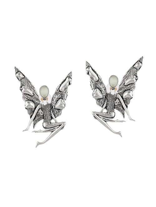 silver plated simbrella earring - 20520279 - Standard Image - 0