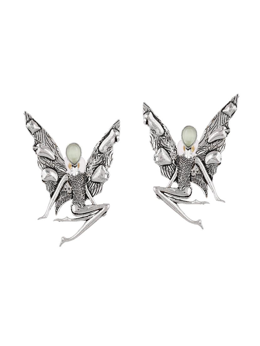 silver plated simbrella earring - 20520279 - Zoom Image - 0