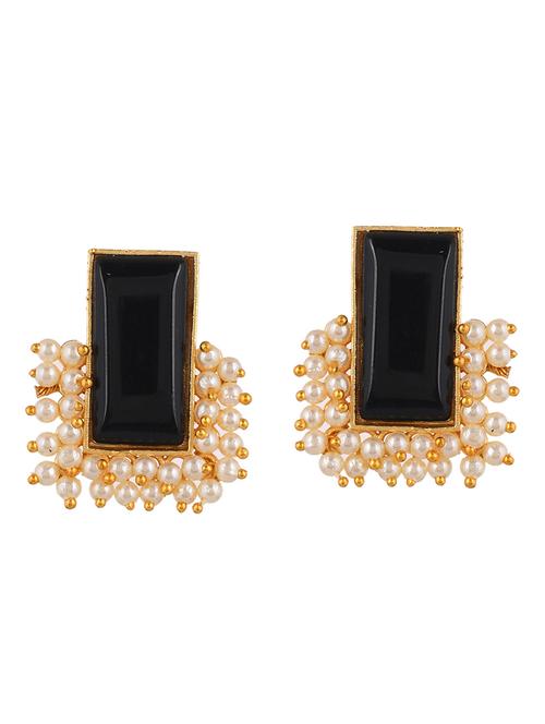 black brass drop earring - 20520284 -  Standard Image - 0