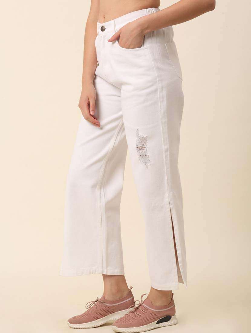 white denim jeans - 20521495 -  Standard Image - 1