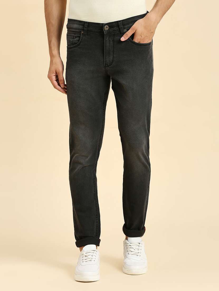mens slim fit plain jeans