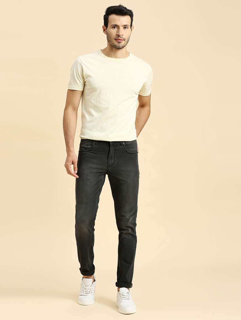 mens slim fit plain jeans - 20522476 -  Standard Image - 4