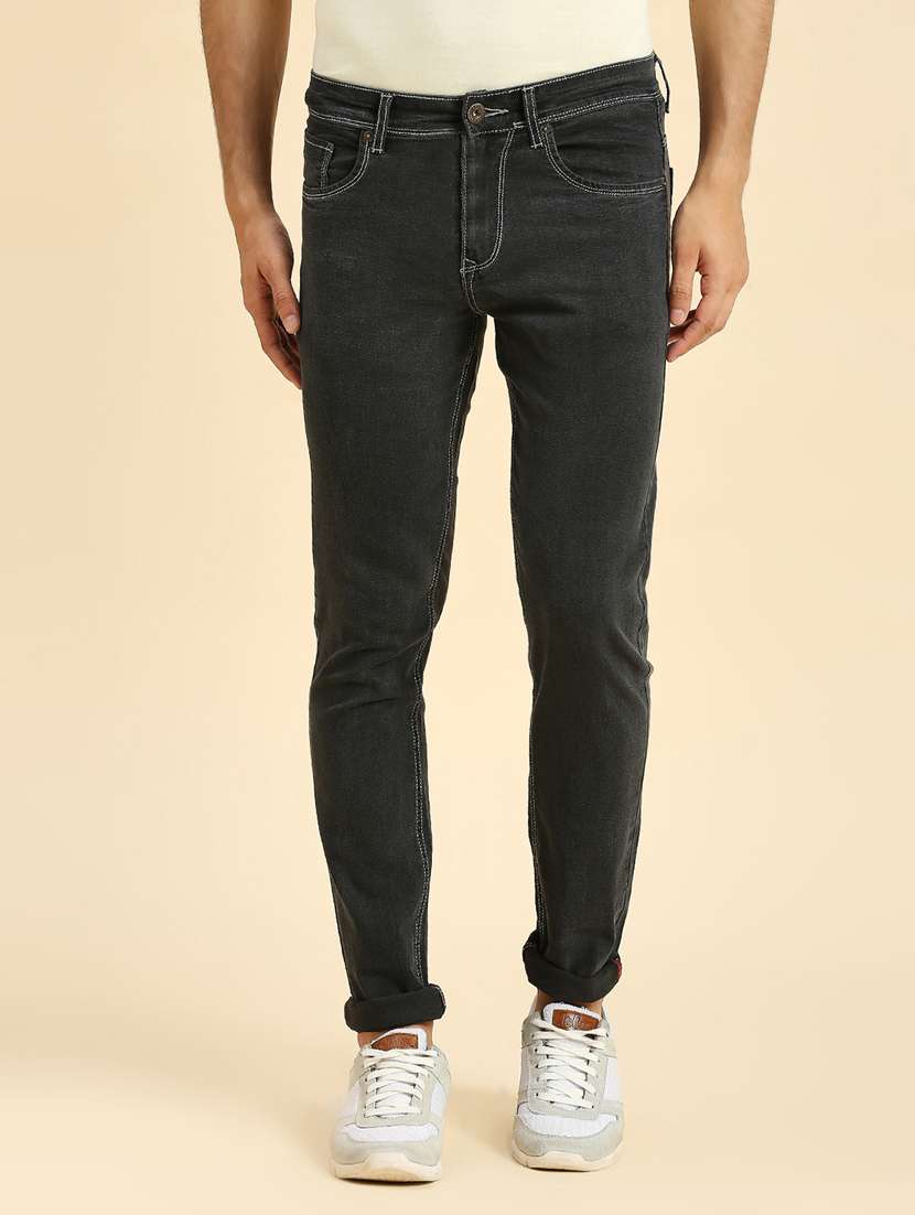mens slim fit plain jeans
