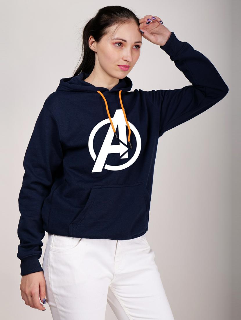navy blue fleece sweatshirt - 20523404 - Standard Image - 1